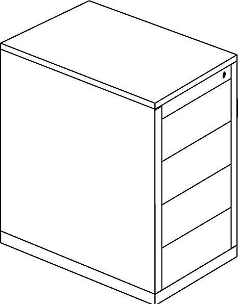 Produktbild Mauser Schubladencontainer (41.5 x 80 x 70.5 cm)