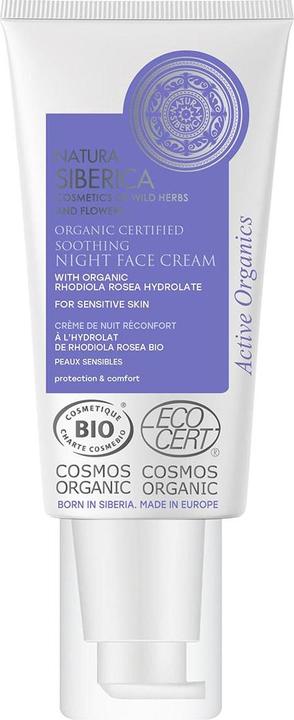 Natura Siberica Bio-zertifizierte beruhigende Nacht-Gesichtscreme für empfindliche Haut, 50 ml (50 ml)