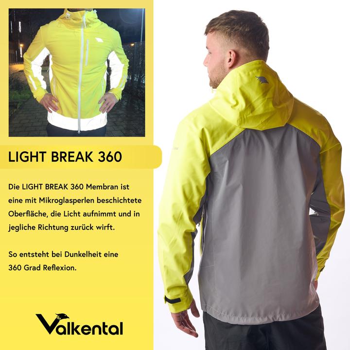 Immagine prodotto Valkental Giacca Softshell funzionale e riflettente per attività all'aperto - Uomo (S)