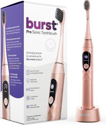 Immagine prodotto Hairburst Burst Pro Sonic Advanced Electric Toothbrush for Adults Rose Gold - Soft (Spazzolino sonico)