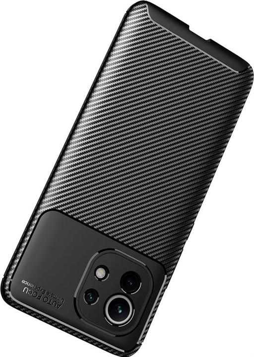 Productafbeelding Screenguard Xiaomi Mi 11 Romp Carbon Design TPU Hoesje (Xiaomi Mi 11i)