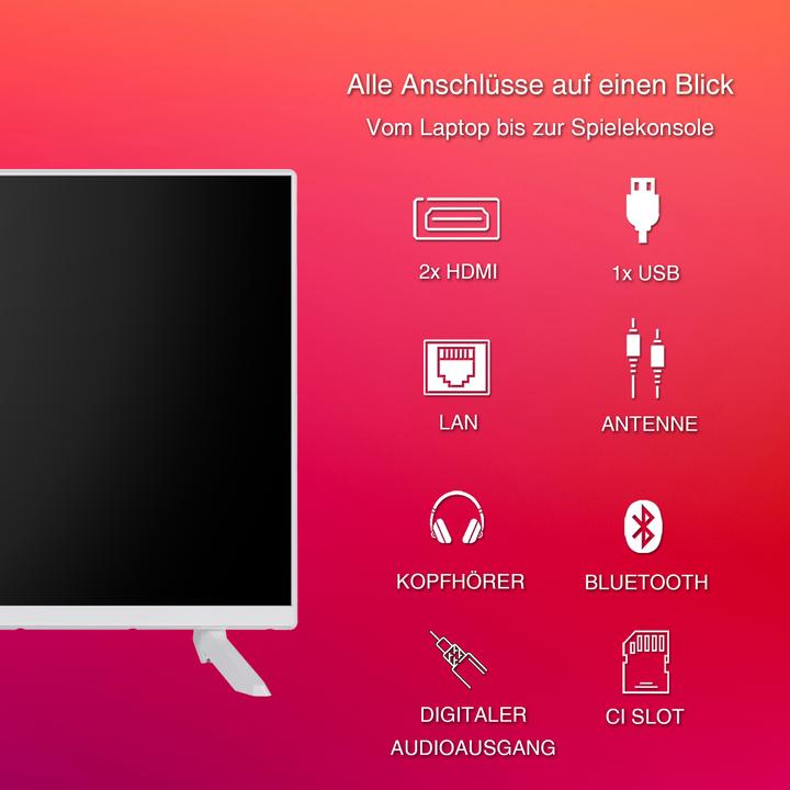 Produktbild Telefunken XF32TO750S-W 32 Zoll Fernseher Smart TV (Full HD, HDR, Triple-Tuner, 6 Monate HD+ inkl.) (32", LED, Full HD, 2024)