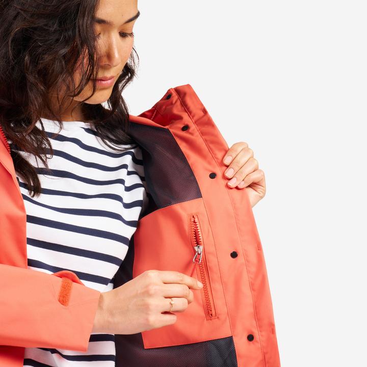 Image du produit Tribord Ciré long et imperméable Femme - Sailing 500 brique (S)