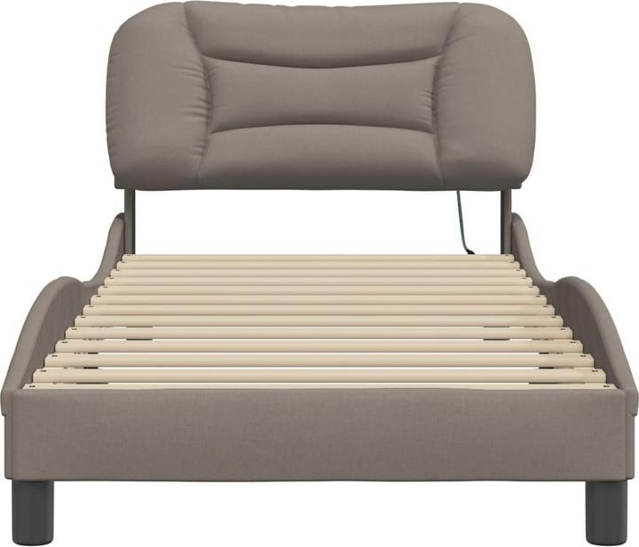 Actual product image VidaXL Bed frame with LED fabric (100 x 200 cm)