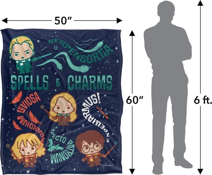 Actual product image Spells & Charms Chibi Blanket (152 x 127 cm)