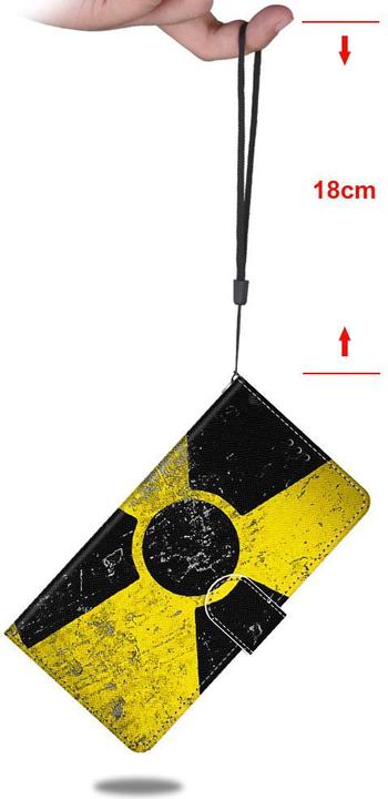 Actual product image Ueli Express iPhone 13 Mini Book Case Case with card compartment Radioactivity (Apple iPhone 13 mini)
