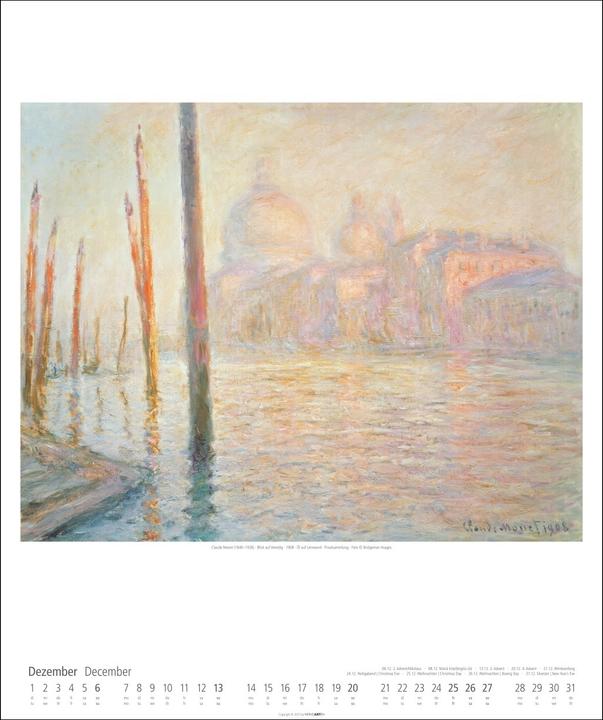 Produktbild Impressionismus Kalender 2026 (46 x 55 cm, Englisch, Deutsch)