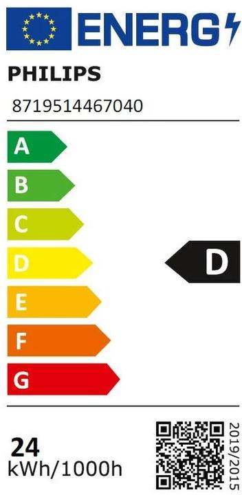 Energie-Label Philips MST LEDtube HF UO 24W/865 46704000 T8 G13 1500mm EVG 3700lm D,24kWh/1000h (G13, 24 W, 3700 lm, 1 x, D)