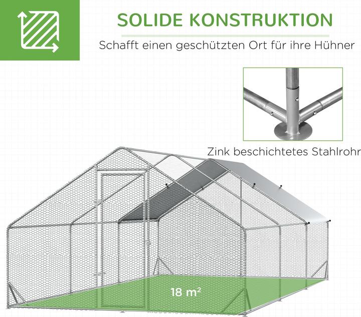 Produktbild PawHut Hühnerstall mit Plane