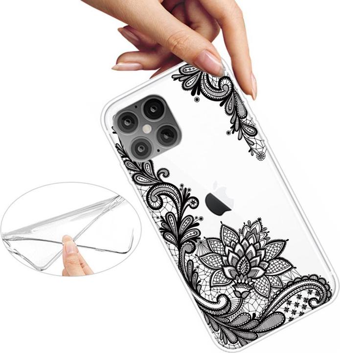 Immagine prodotto Ueli Express iPhone 12 Pro Max Super Slim Rubber Protective Cover Tattoo (Apple iPhone 12 Pro Max)