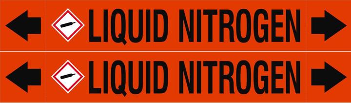 Actual product image Brady ASME - Pipe markers - Liquid Nitrogen