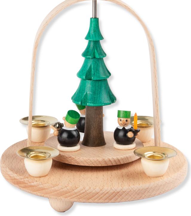 Produktbild Holzwaren Egermann Pyramide "Bergmann" traditionelle Kunst aus dem Erzgebirge