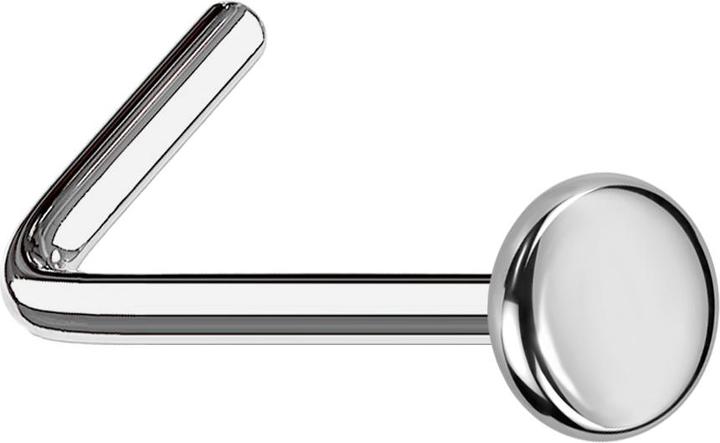 Immagine prodotto Star Piercing Perno nasale angolato in argento con placca (senza ottone)