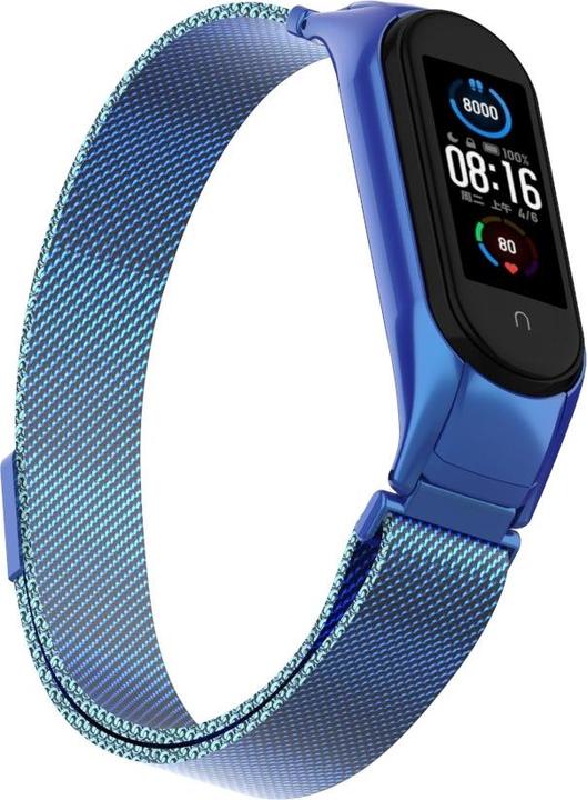 Produktbild Cover-Discount Xiaomi Mi Band 5 - Milanese Edelstahl Armband blau (Edelstahl)