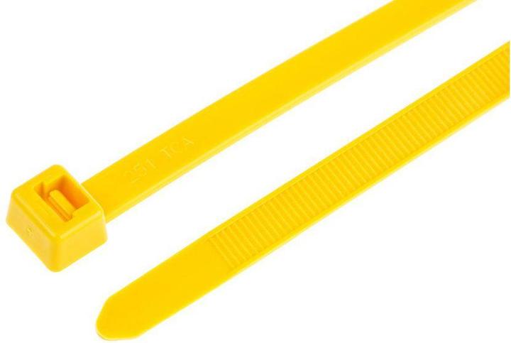 Produktbild HellermannTyton Kabelbinder T120R gelb (Kunststoffkabelbinder, 380 mm, 100 Stk.)