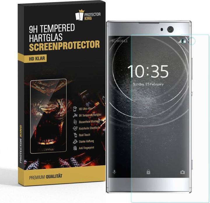 Produktbild Protectorking 3x echtes Tempered 9H Panzerhartglas 3D KLAR (3 Stück, Sony Xperia XA2)