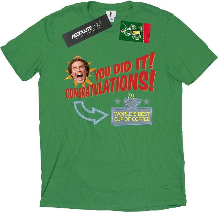 Elf World's Best Coffee TShirt (S)