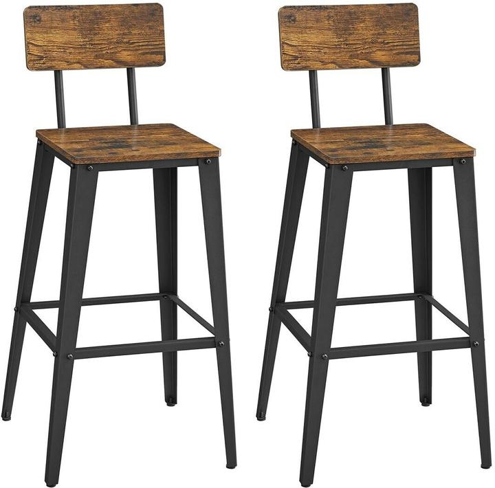 Vasagle 2 bar stools LBC078B01 brown