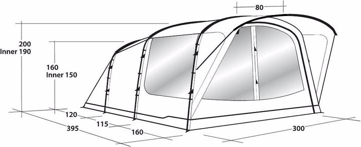 Produktbild Outwell Oakwood (Tunnelzelt, 16.50 kg, 5 Personen)