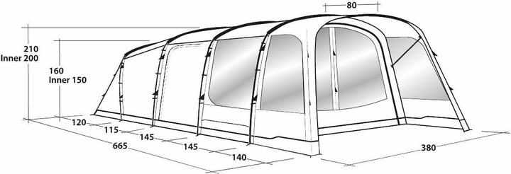 Image du produit Outwell Greenwood (Tente tunnel, 25.40 kg, 6 personnes)