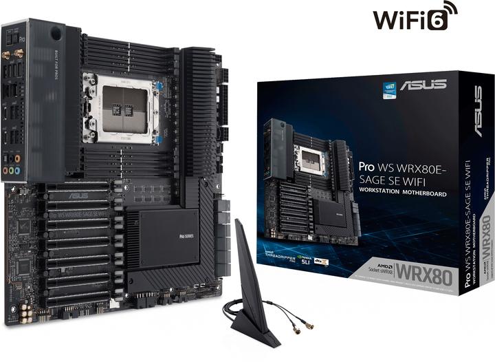 Image du produit ASUS Pro Ws Wrx80e-Sage Se Wifi (sWRX8, AMD WRX80, E-ATX)