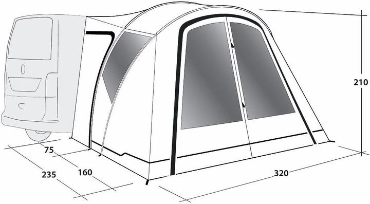 Image du produit Outwell Lakecrest (Auvent, 11.40 kg, 1 personne)