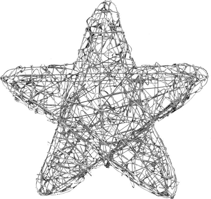 Produktbild Star Trading LED Outdoor-Leuchtstern,Ole, handgefertigt, silber, Ø 63cm