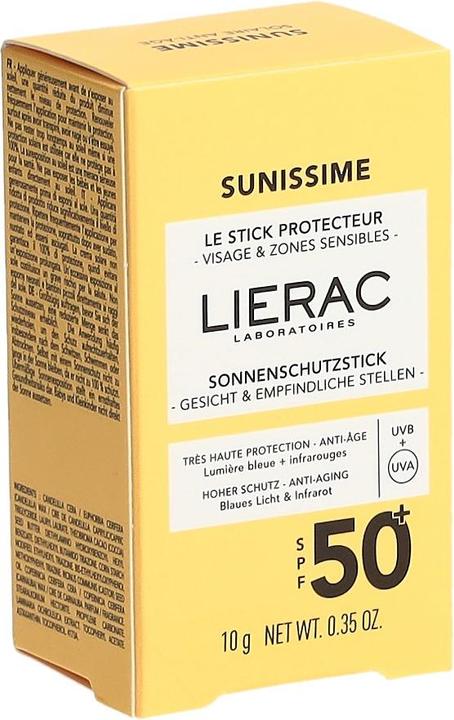 Actual product image Lierac Sunissime (Suntan cream, SPF 50, 10 ml, 28 g)