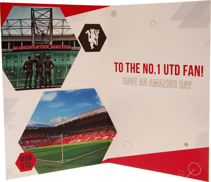 Immagine prodotto Manchester United FC Carte d'anniversaire avec autocollants (1 pz.)