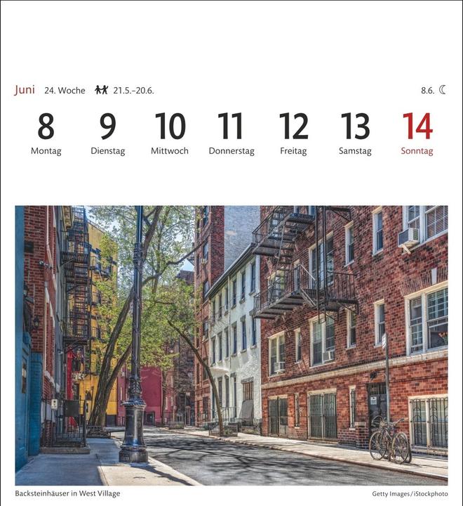 Actual product image Harenberg New York Sehnsuchtskalender 2026 - Wochenkalender mit 53 Postkarten (German)