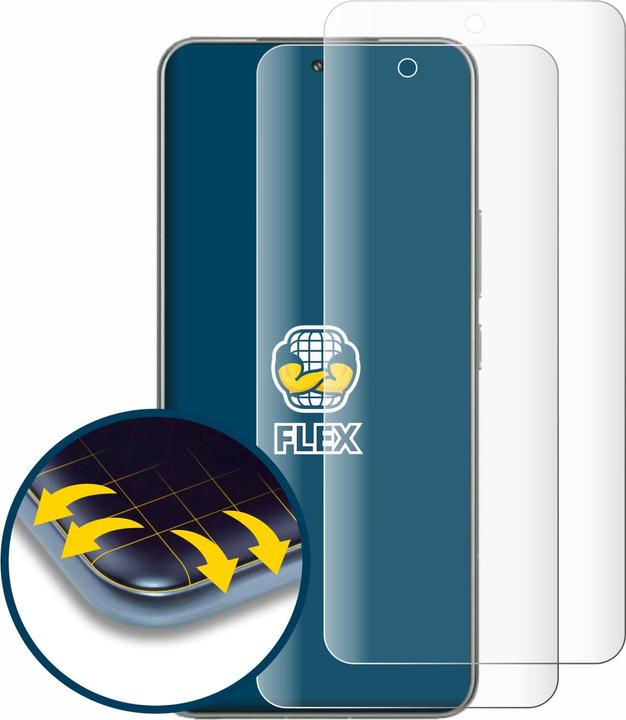 Productafbeelding BROTECT Fullscreen Beschermfolie Scherm Beschermfolie Helder Transparant (2 Stuk, Xiaomi 15 Pro)