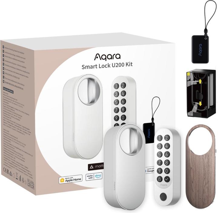 Actual product image Aqara Smart Lock U200 (Fingerprint, Smartphone, Electronic numerical code, Key card)