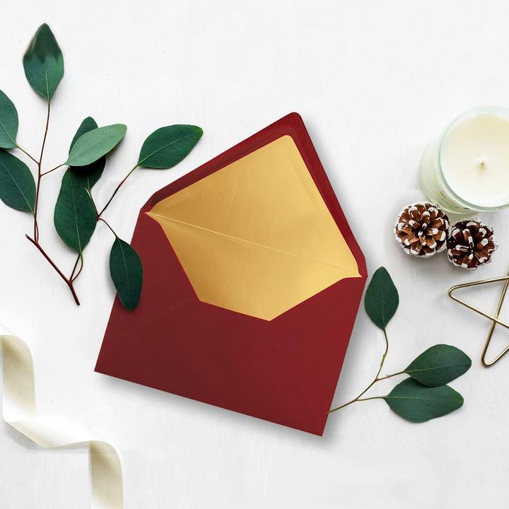 Produktbild Neuser Papier Metallic Gold-gefütterte Briefumschläge (100 Stück) (C5, 100 x)