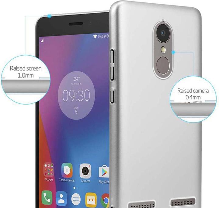 Actual product image Cadorabo Hard Cover Matte Metal Cover (Lenovo K6 Power, lg K6)