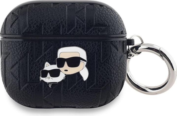 Karl Lagerfeld KLA3PGKCPK AirPods 3 cover czarny/black Monogram Karl & Choupette Head (Headphone sleeve)