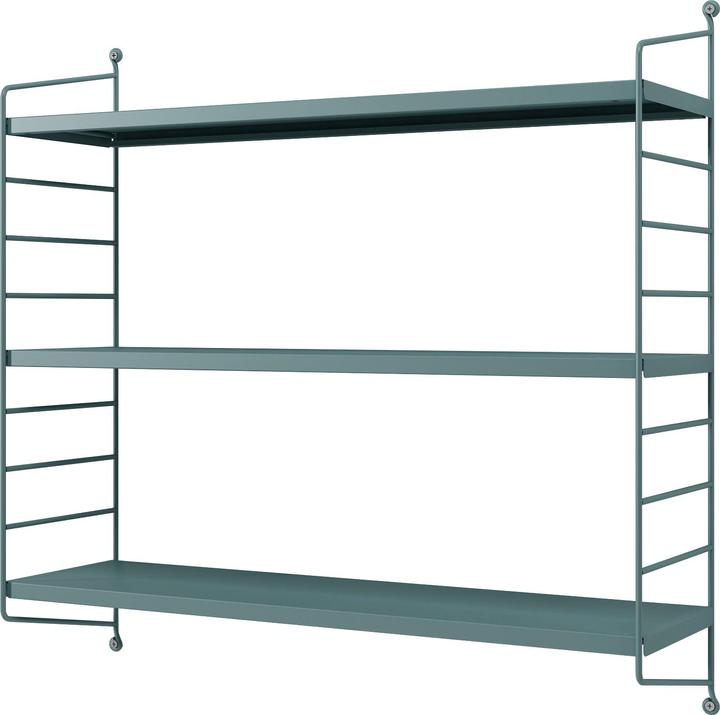 Produktbild En.Casa Modulares Wandregal Strängnäs 3er Set Graublau