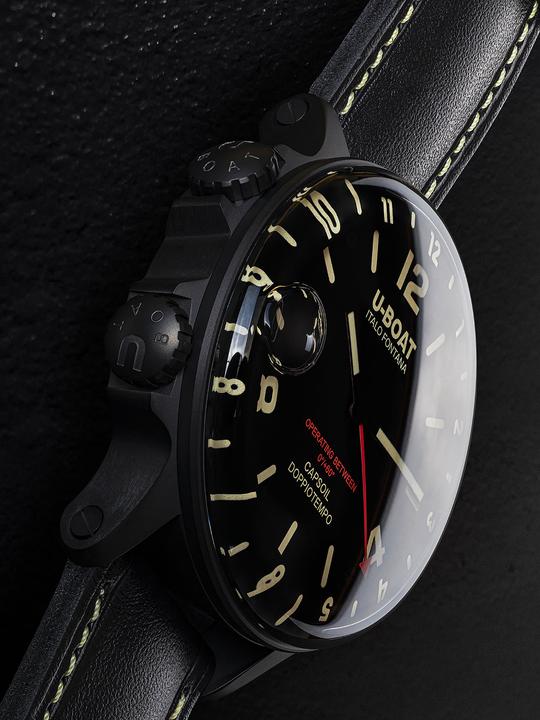 Produktbild U-Boat 9671 Capsoil Doppioempo DLC GMT (Sportuhr, 55 mm)