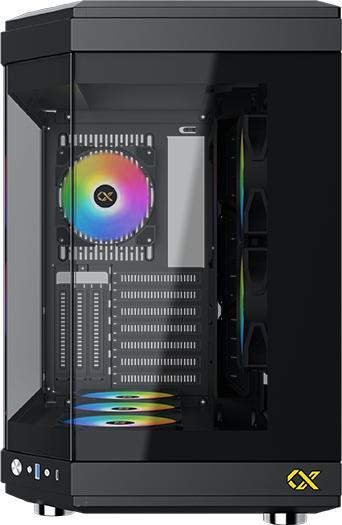 Actual product image Xigmatek Boitier Moyen Tour E-ATX Cubi RGB avec panneaux vitrés (Noir) (ATX, mATX, Mini-ITX)