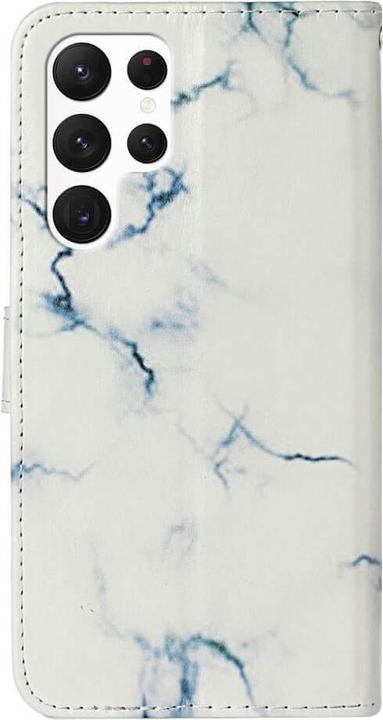 Actual product image Cover-Discount Leather case cover Marble white (Samsung Galaxy S24 Ultra)