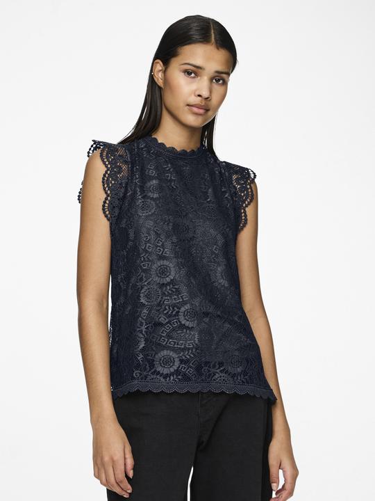 Actual product image Pieces Pcolline Sl Lace Top Wvn Noos (XL)