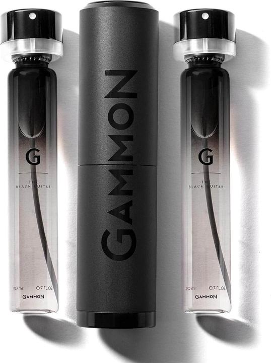 Produktbild Gammon 9458 Black Notes Parfum Starter-Set G (2x20 ml), das aromatisch-fruchtige BLACK GUITAR Herren (Eau de Parfum, 40 ml)