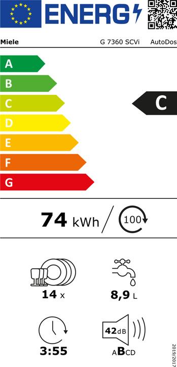 Energie-Label Miele G 7360 SCVi