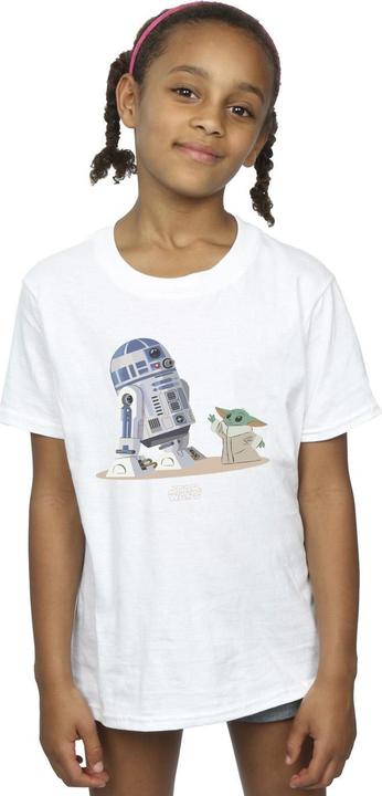 Produktbild Star Wars The Mandalorian R2D2 And Grogu TShirt Mädchen (152, 158)