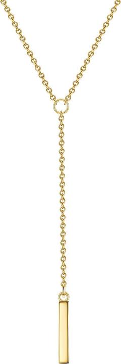 Immagine prodotto Glanzstücke München Catena da donna in argento sterling e oro giallo da 45,0 cm + 5,0 cm di estensione - 28463 (Argento, 45 - 50 cm)