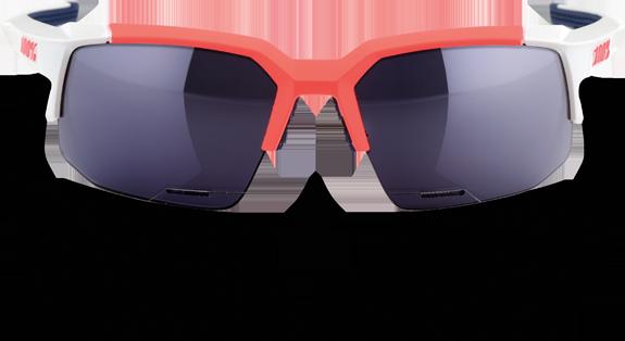 Actual product image 100% Speedcoupe Sports Glasses - Smoke Lense (Soft Tact Gamma Ray)