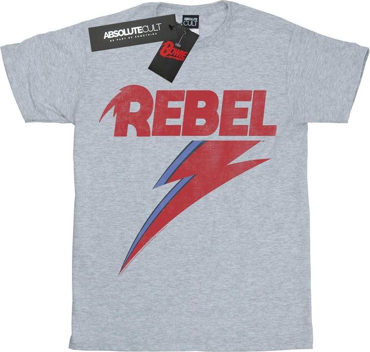 David Bowie Distressed Rebel TShirt Jungen