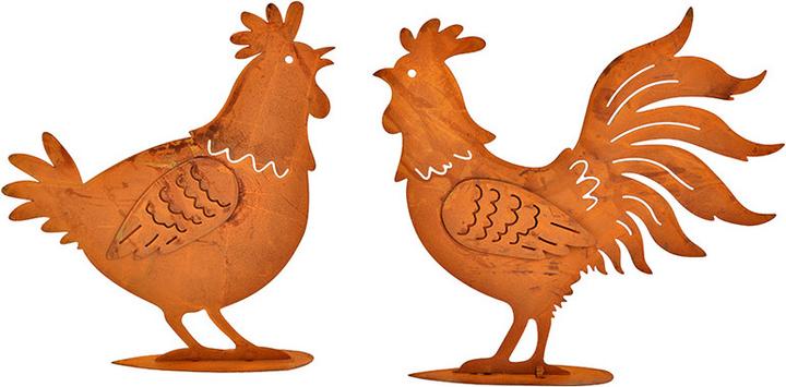 G. Wurm Présentoir cock, rusty Finition métal brun 2-