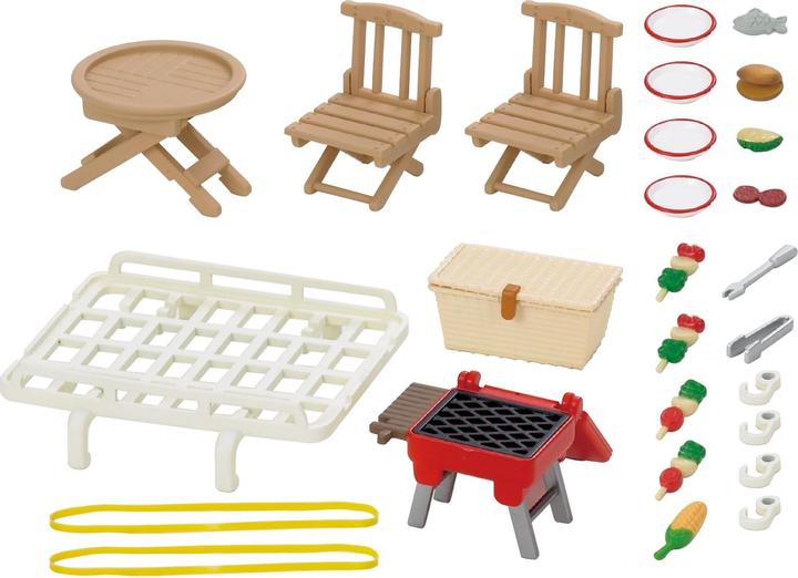Actual product image Sylvanian Families Roof Rack with Picnic Set