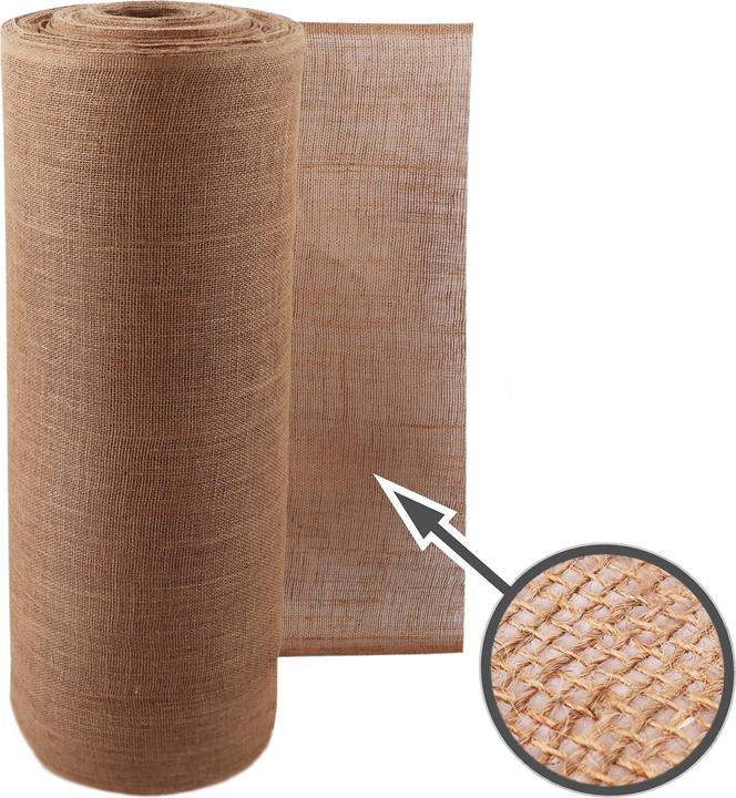 Immagine prodotto Aquagart 90m x 1m Jutegewebe 215g/m² Jutematte Gartenjute Jute Stoff Sackleinen Juteband