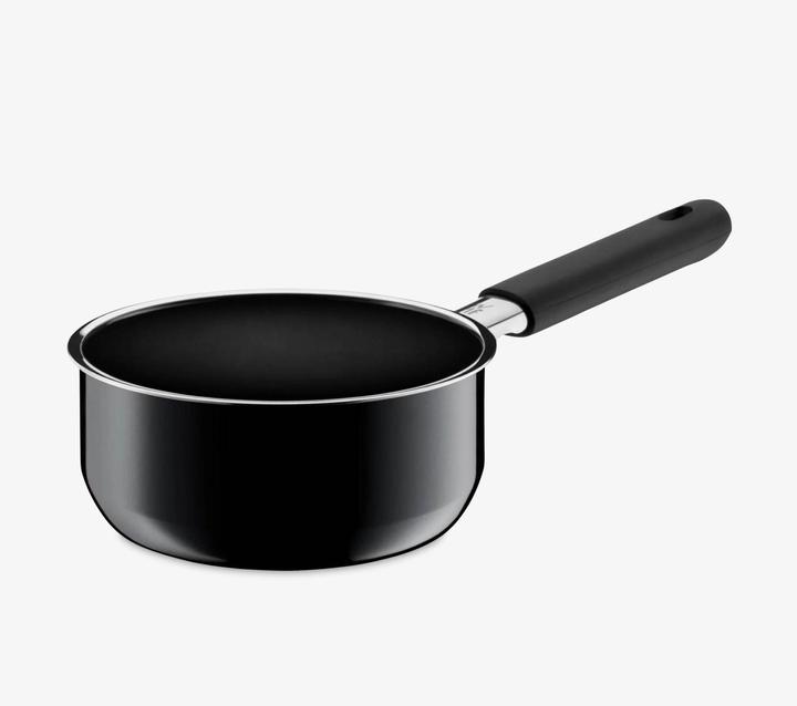 Produktbild WMF Stielkasserolle FUSIONTEC schwarz (16 cm, Kochtopf, Fusiontec)